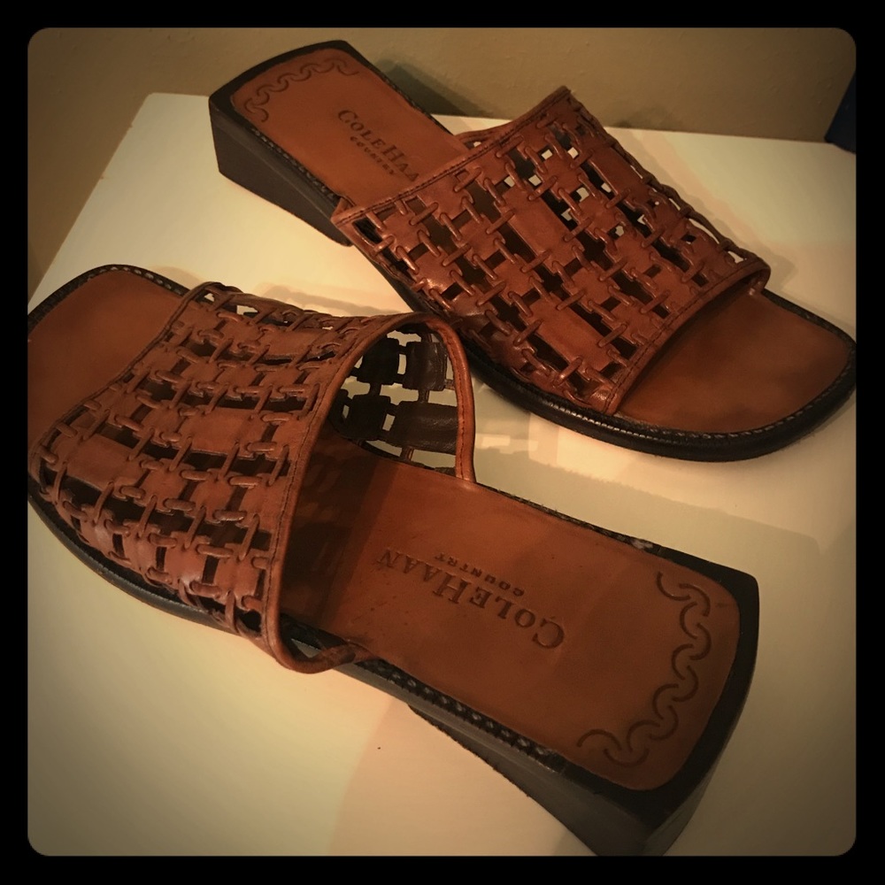 Cole Haan Country Size 7 Woven Slide Sandals
